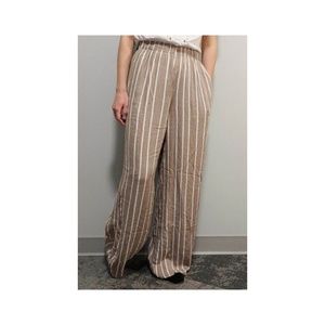 striped wide leg pant